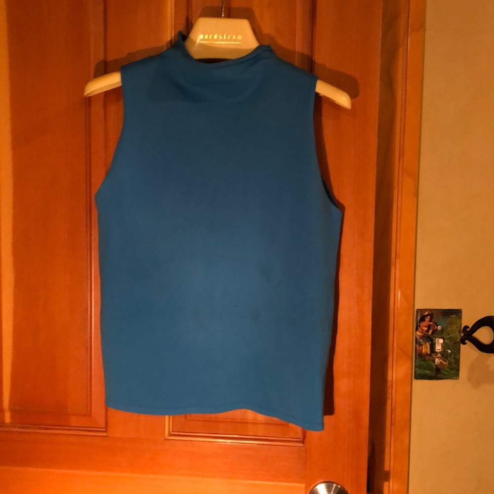 DKNY blue petite top.